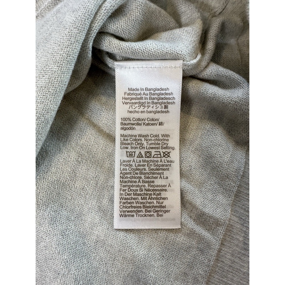 J. Crew Women Gray Button Front Sweater-Vest Academia Preppy Sz XL Classic NWT - Picture 7 of 7